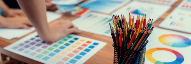 Modern web design workspace